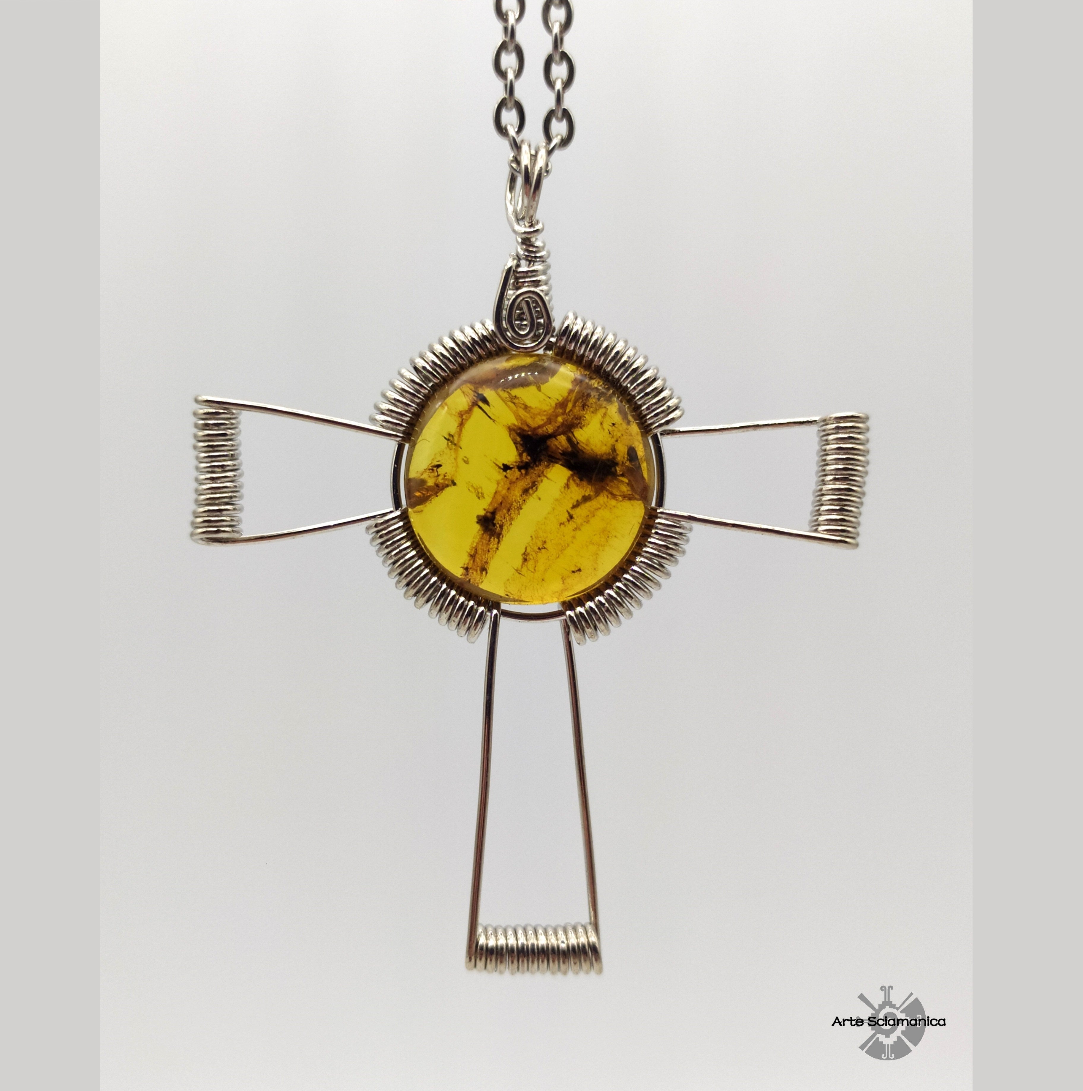 Ciondolo con ambra