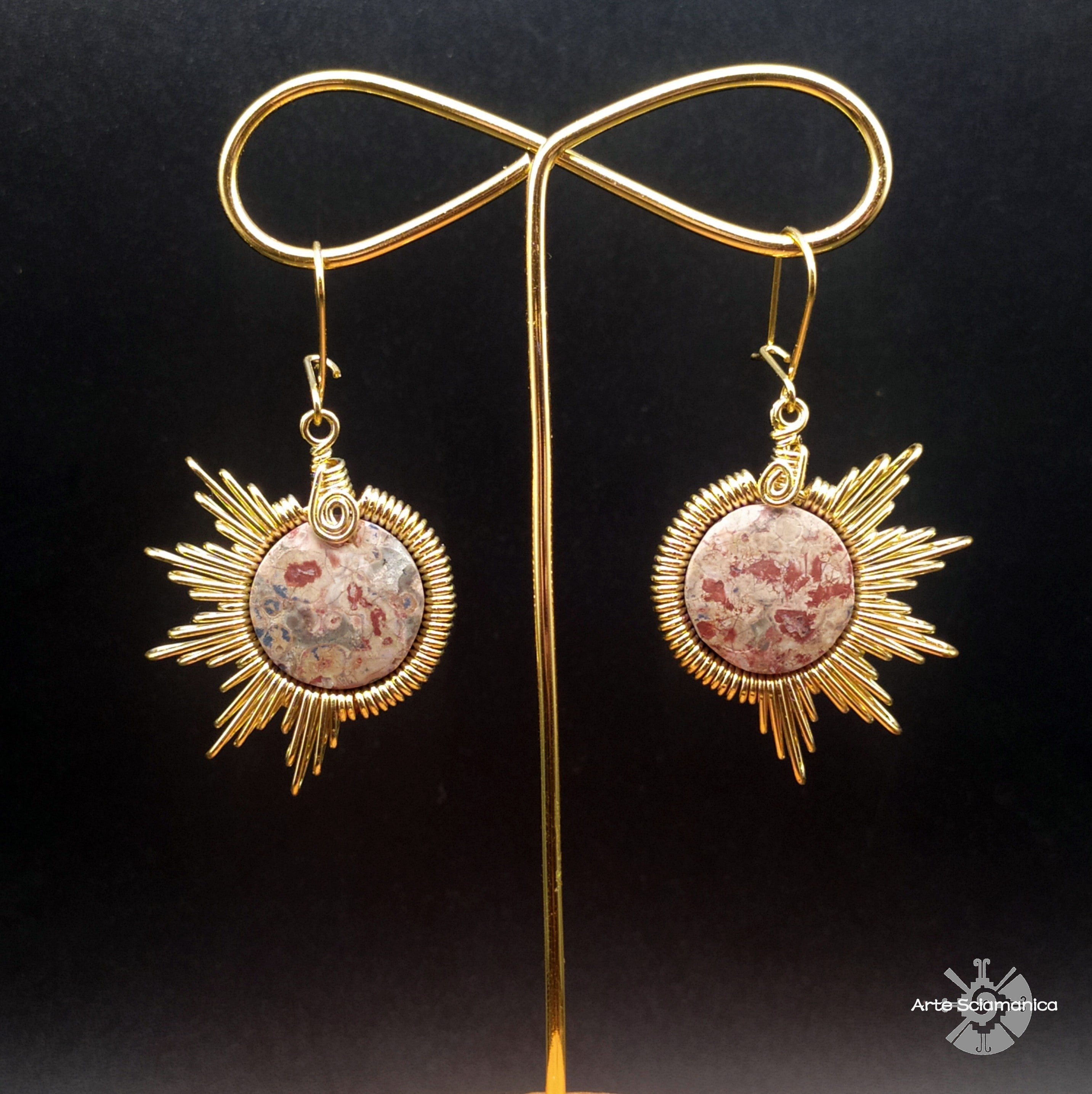 Orecchini con riolite