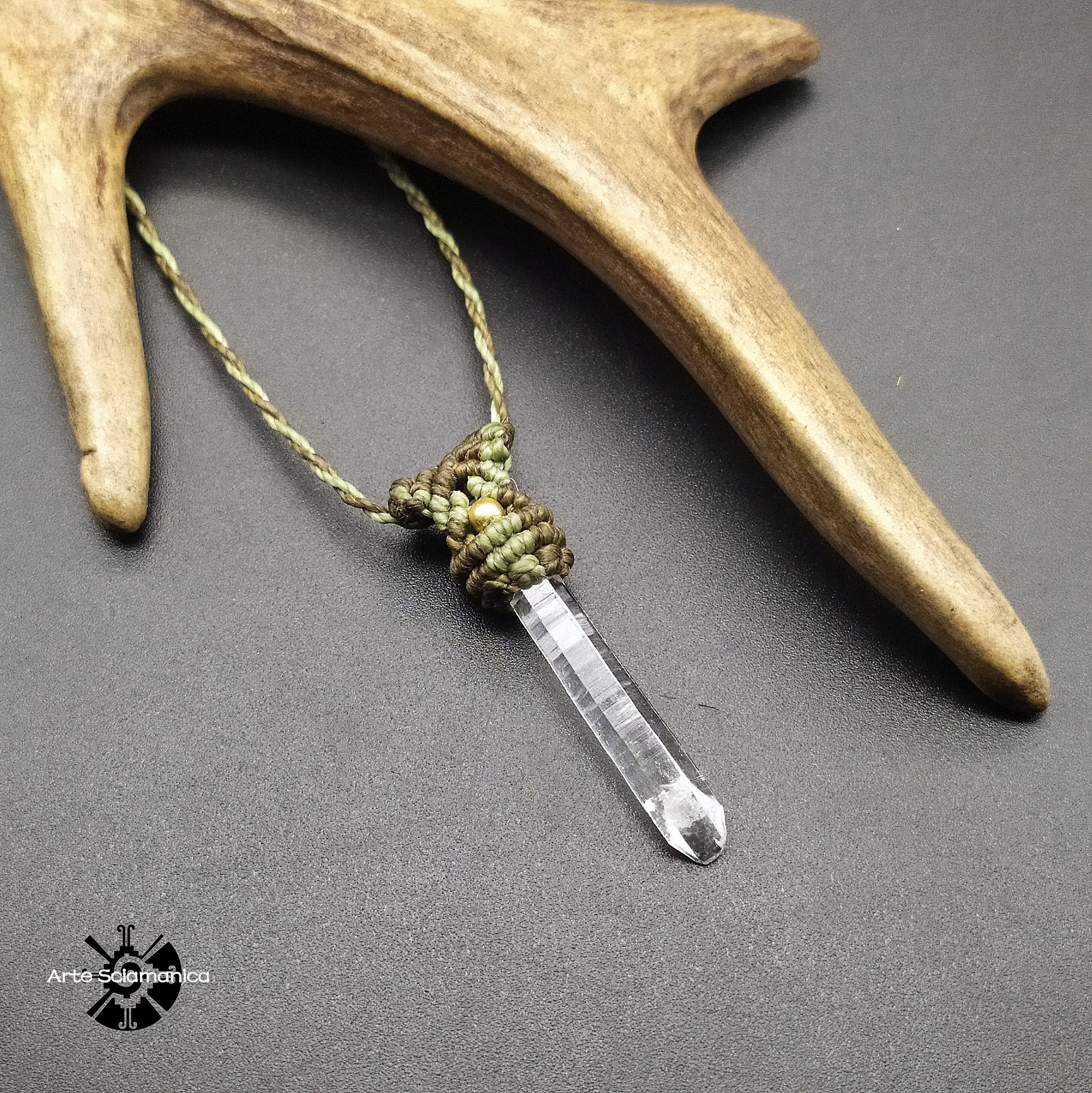 Collana con cristallo di rocca