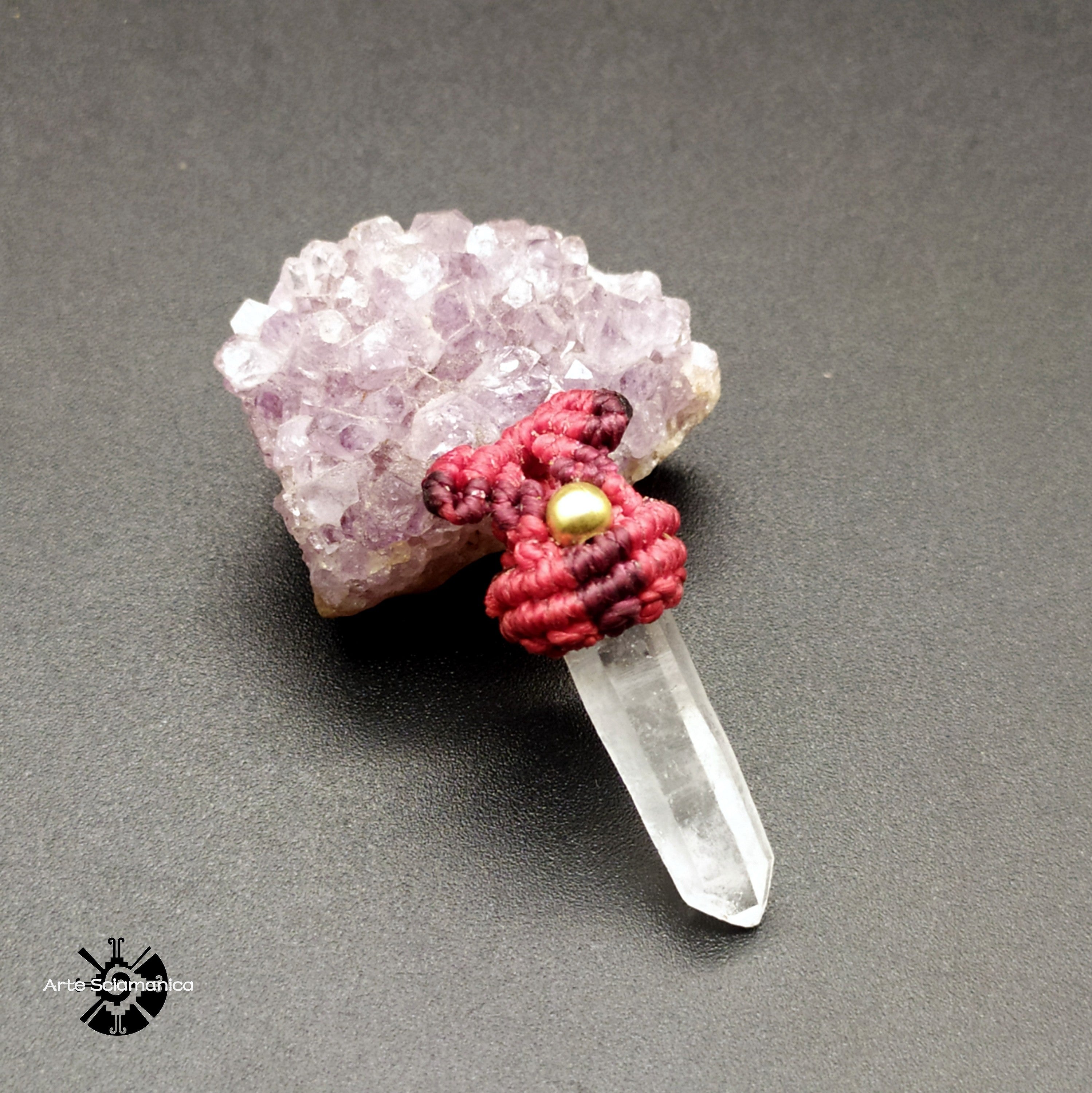 Collana con cristallo di rocca