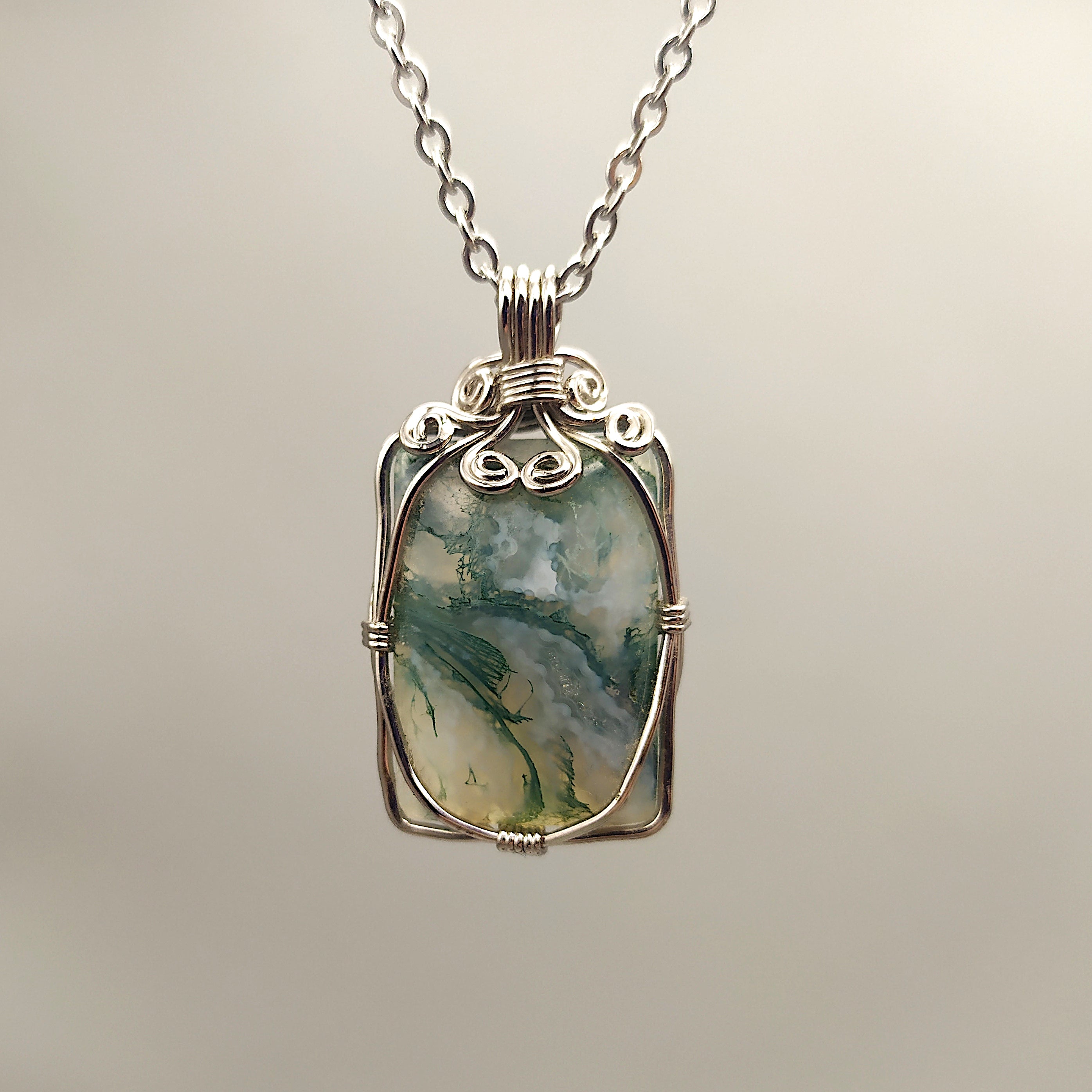 Ciondolo con agata muschiata