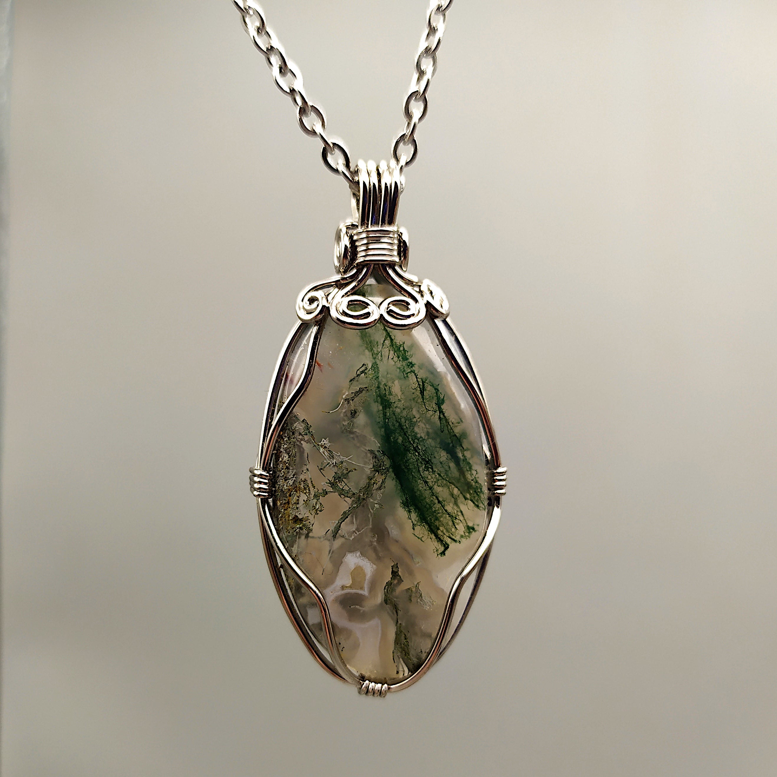 Ciondolo con agata muschiata