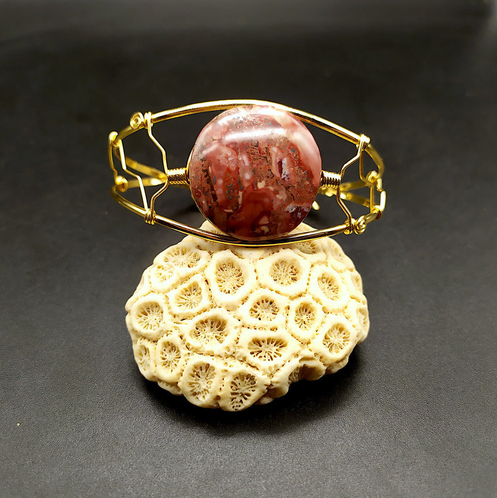 Bracciale con agata rosetta