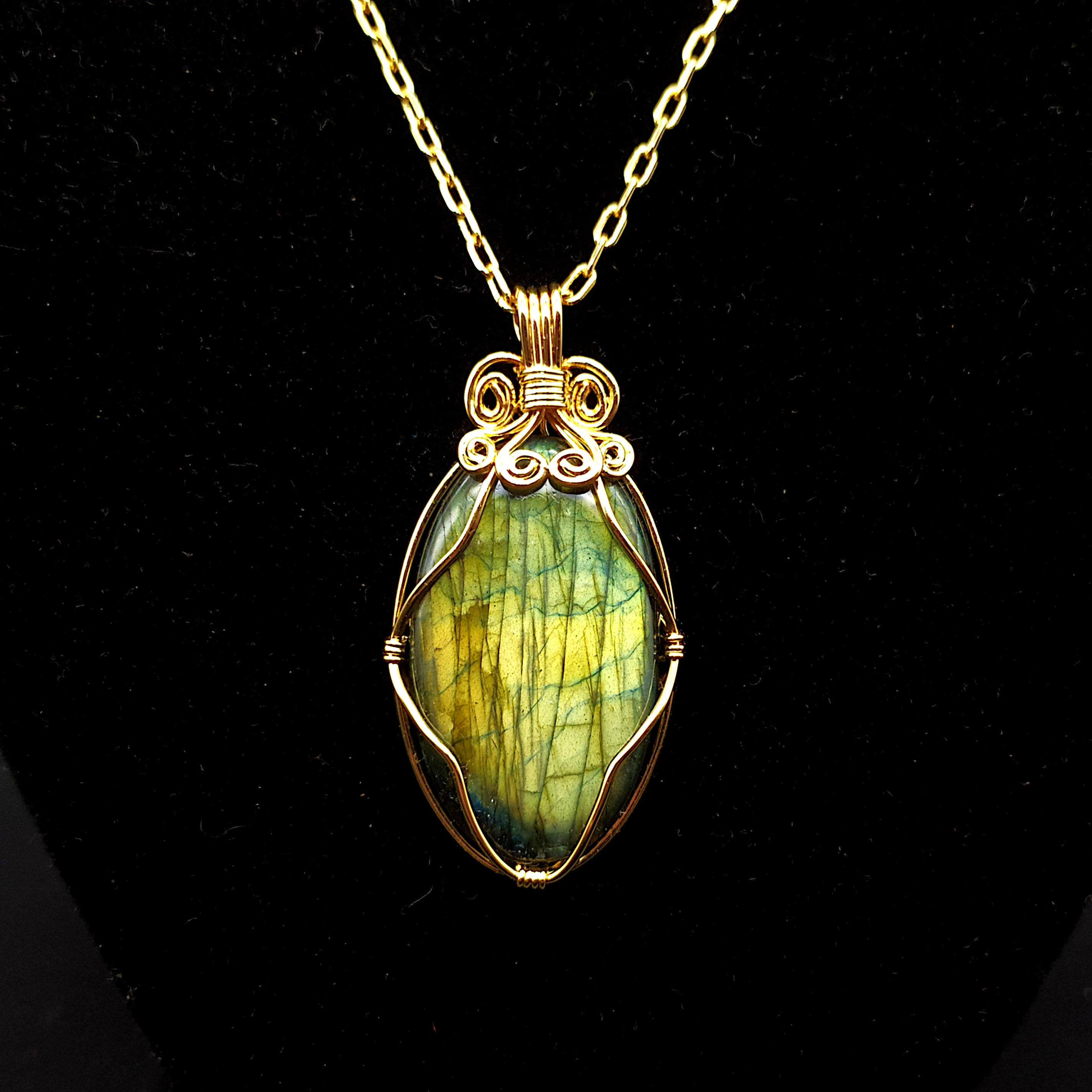 Ciondolo con labradorite sunset