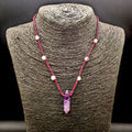 Collana con quarzo ametista