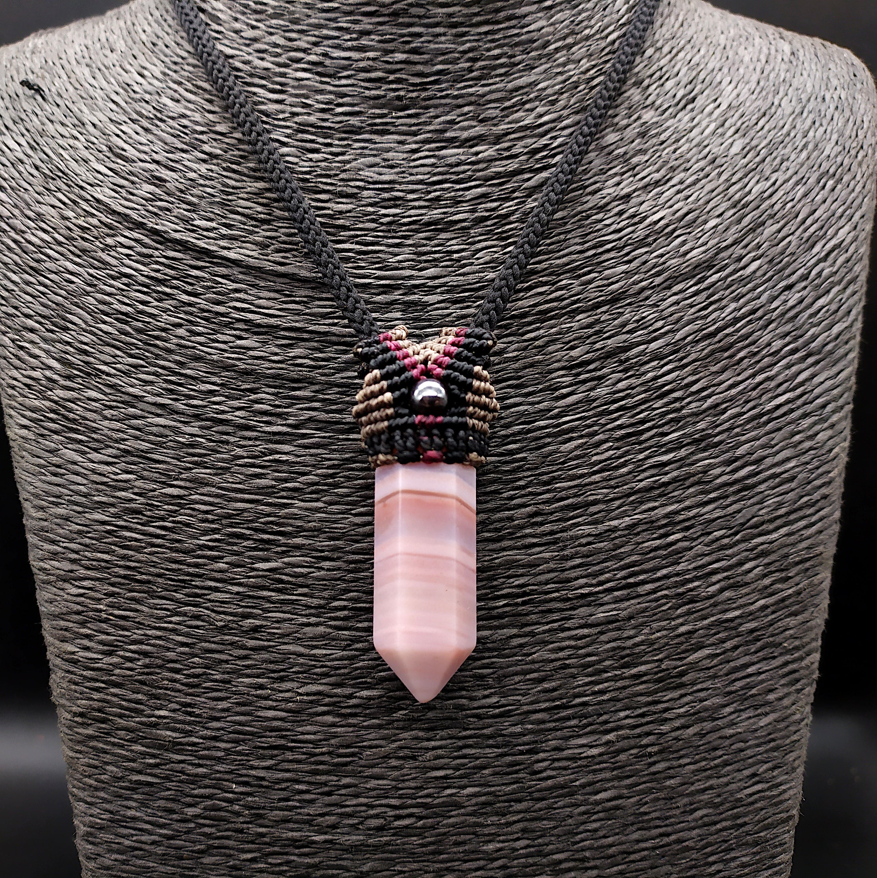 Collana con pendolo in agata