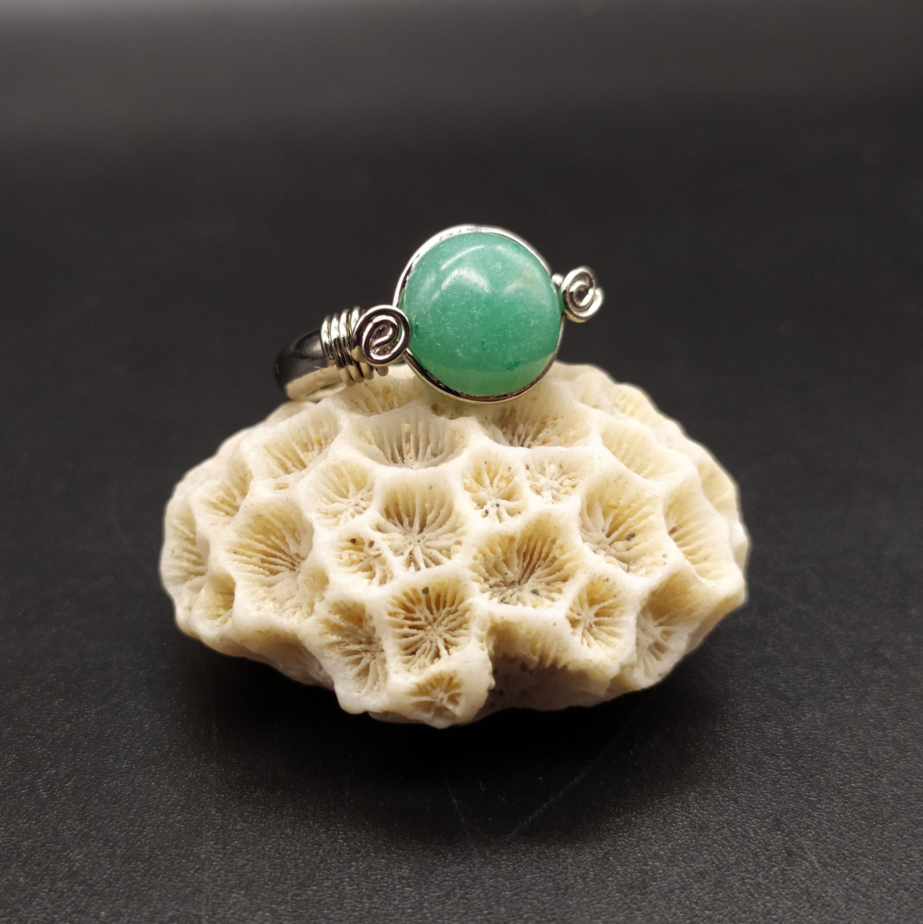 Anello con avventurina