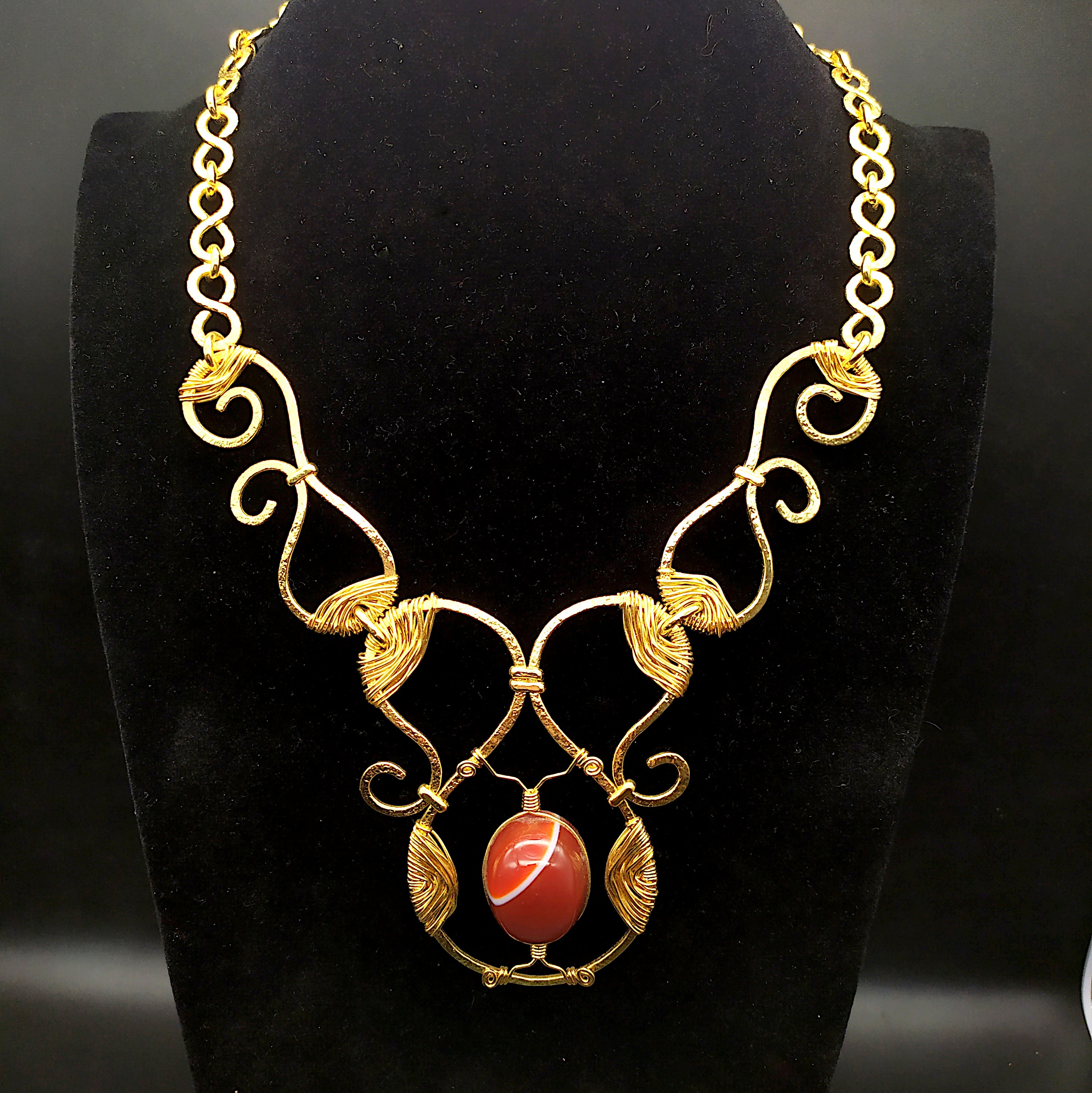 Collana con corniola